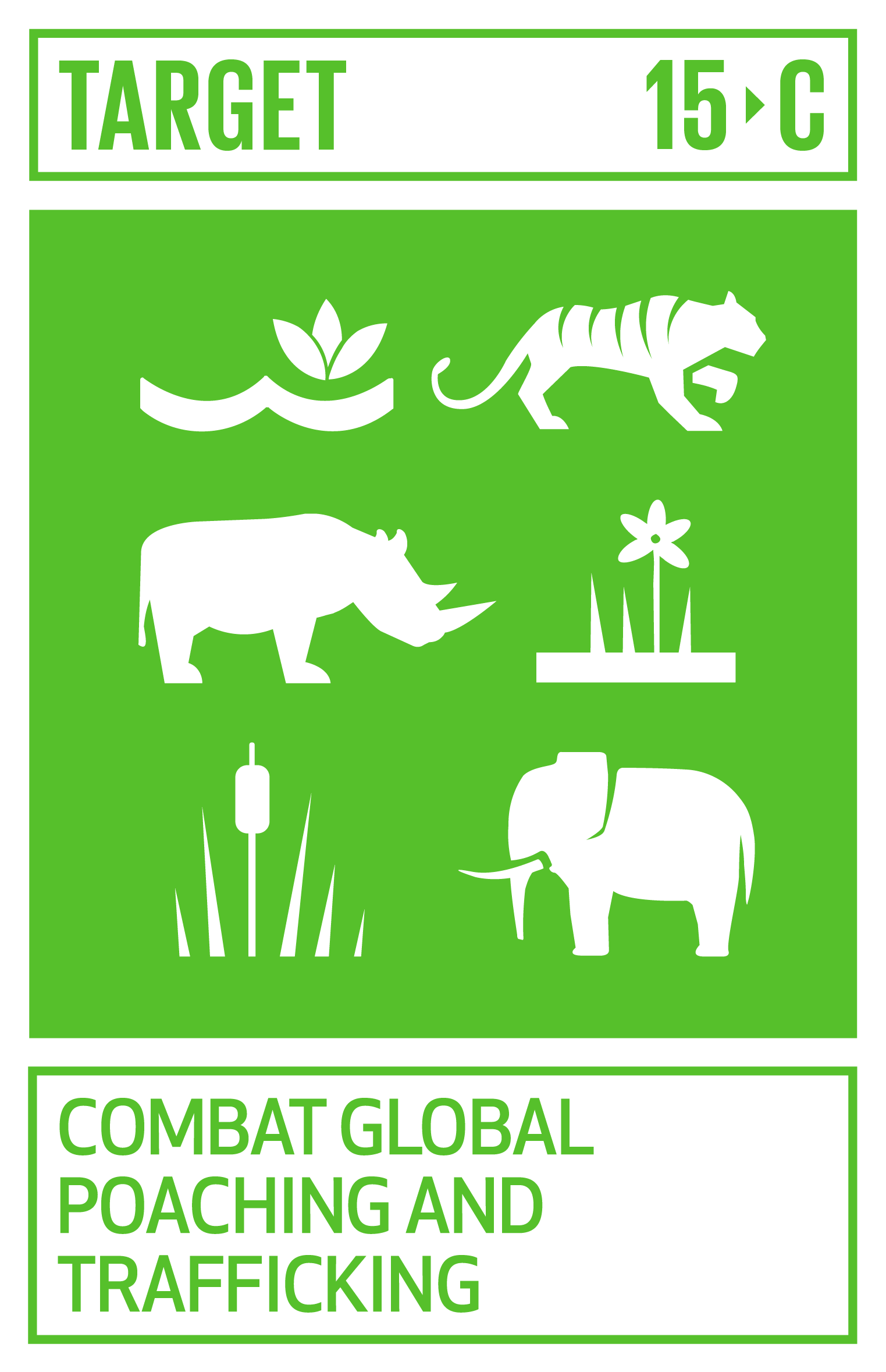 Goal,target,永續發展目標SDGs15,目標15.C打擊全球偷獵和販運