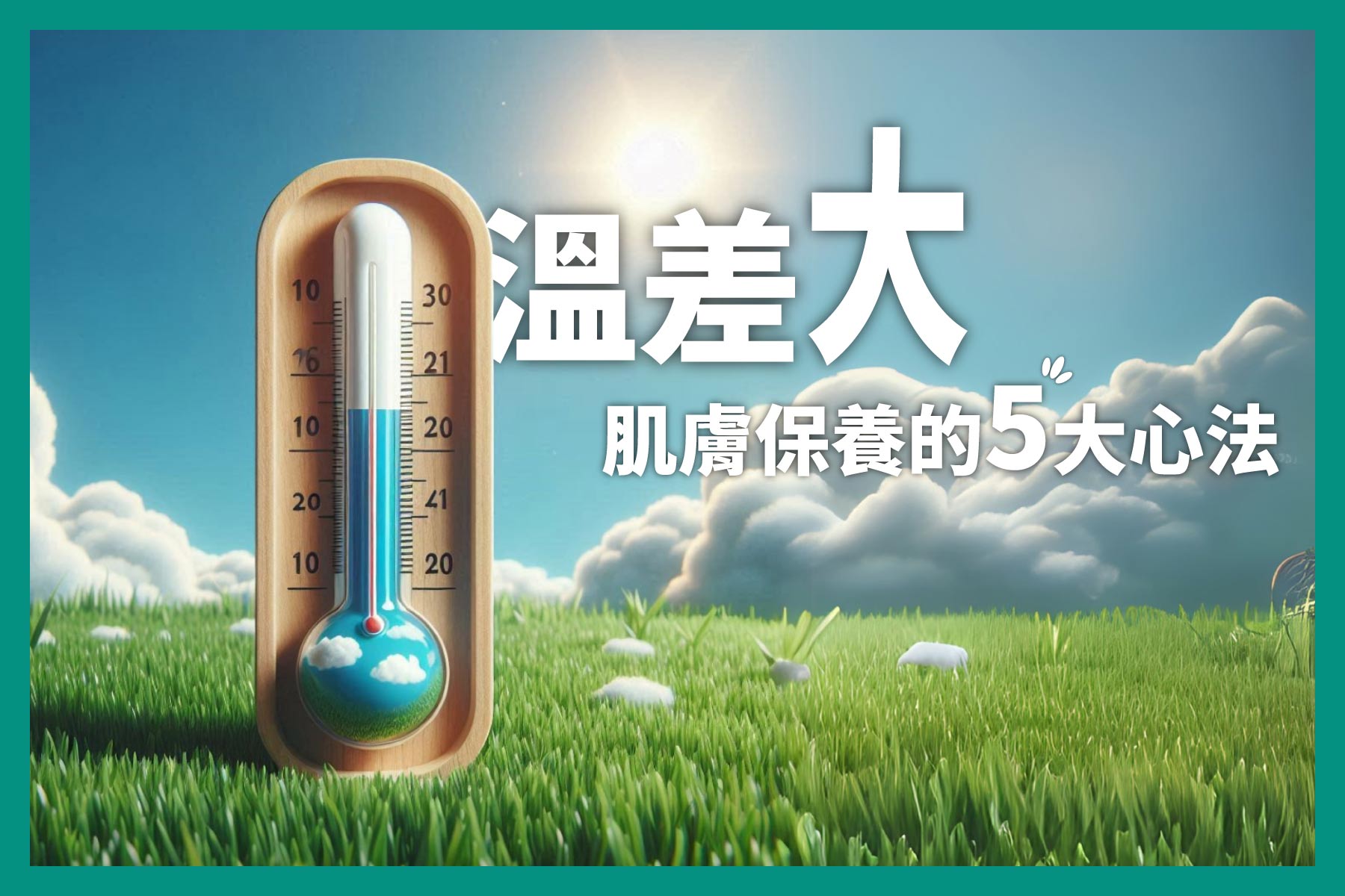 肌管局｜日夜溫差大，肌膚保養的5大心法