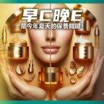早 C 晚 E 是今年夏天的保養關鍵！這句話是廣告的主題，表明這是關於夏季保養的建議，強調早晚使用特定保養成分的重要性。